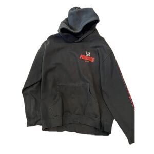 Finesse Winking Bear Black Pullover Hoodie Mens Lar